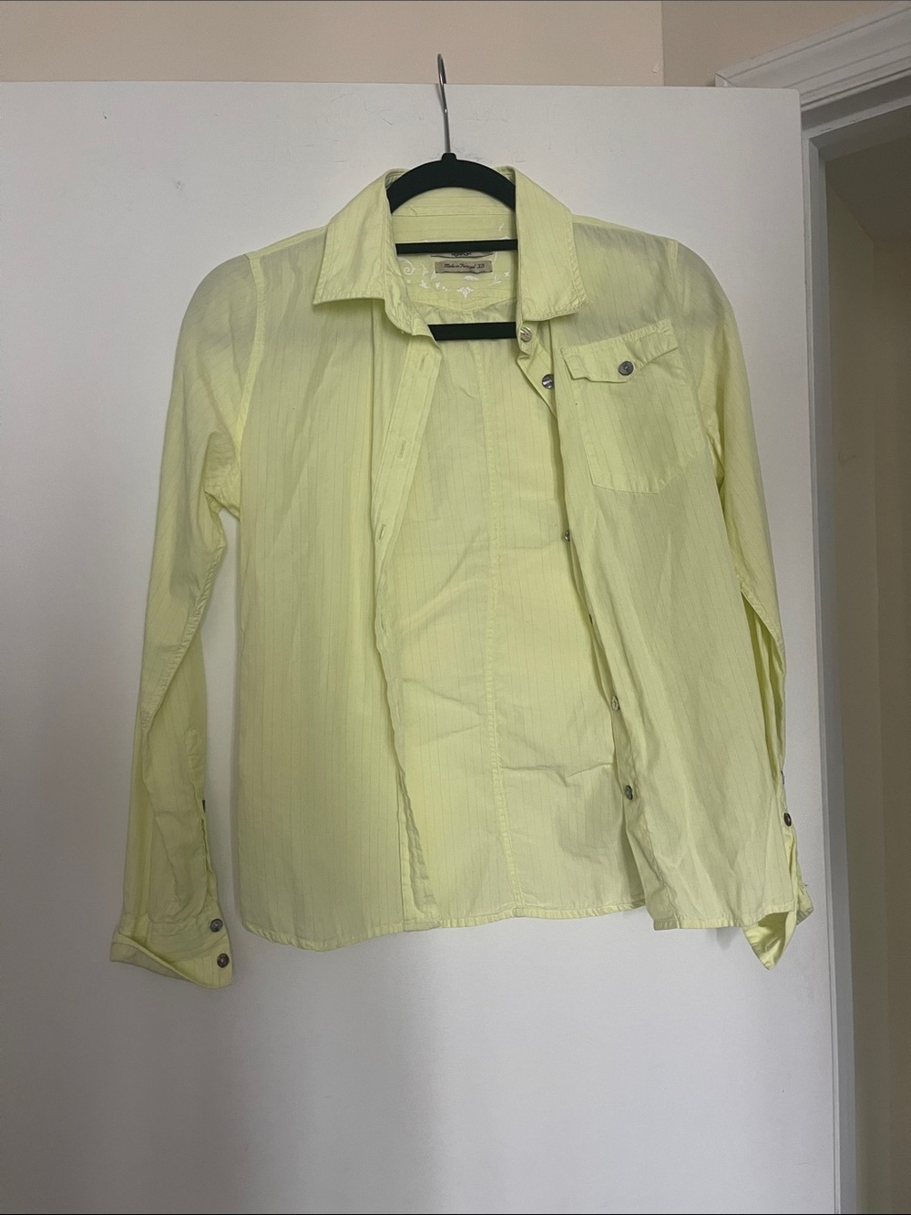 Yellow women’s  Button-Up Shirt Jacket